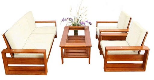 Sofa gỗ phòng khách hiện đại, cao cấp| Giá ưu đãi tháng 11 tại xưởng9
