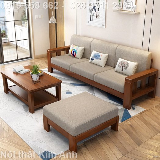 Những bộ Sofa gỗ tự nhiên- thiết kế mang nét châu Âu| Giá rẻ tháng 11 tại Nội thất Kim Anh, Bình Dương18