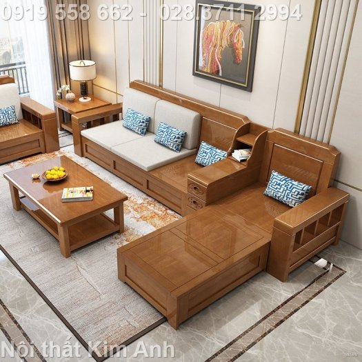 Những bộ Sofa gỗ tự nhiên- thiết kế mang nét châu Âu| Giá rẻ tháng 11 tại Nội thất Kim Anh, Bình Dương13