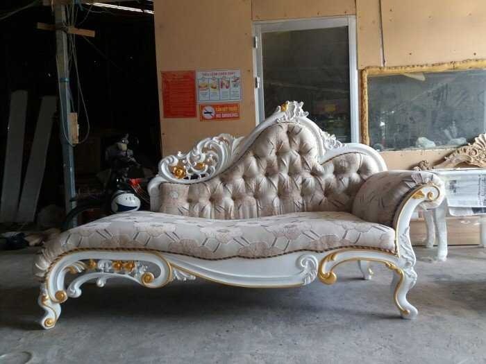 Ghế thư giãn cổ điển Pháp cho gia đình, khách sạn giá rẻ| Ghế lười tân cổ điển gỗ sồi