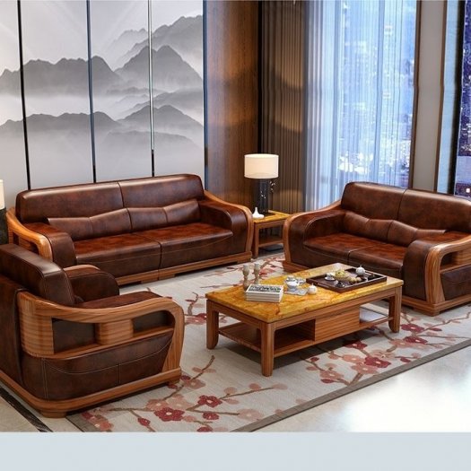 Sofa góc L khung gỗ sồi. giá rẻ tại Thuận An, Bình Dương9