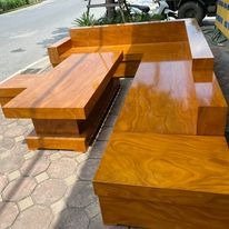 Bộ Sofa góc gỗ cẩm vàng10
