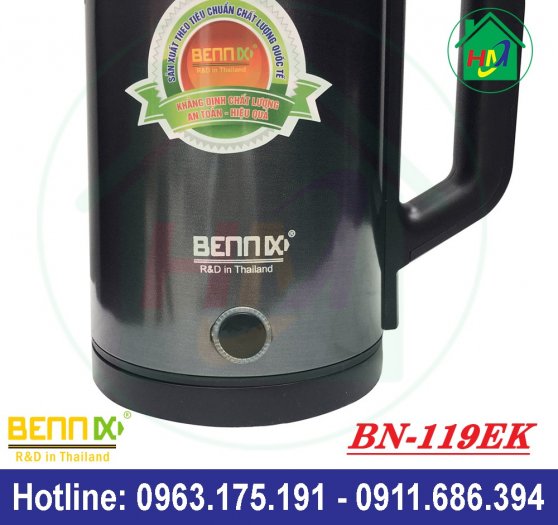 Ấm Siêu Tốc Thái Lan Bennix BN-119EK Giá Rẻ1