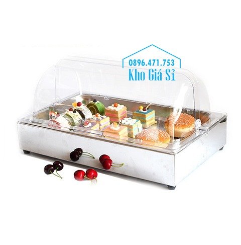 Khay inox/ Khay nhựa melamine trưng bày Sashimi, Sushi, bánh ngọt, trái cây, thức ăn tiệc buffet có nắp đậy32