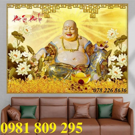 Phật di lặc - gạch tranh 3d ốp tường HG6571