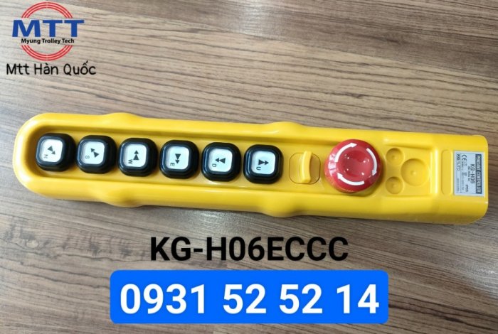 Tay bấm điều khiển cầu trục H06ECCC loại 6 nút 2 cấp độ5
