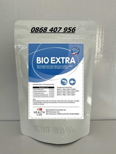 Bio Extra – Men vi sinh xử lý nước, xử lý đáy, ức chế vi khuẩn Vibrio9