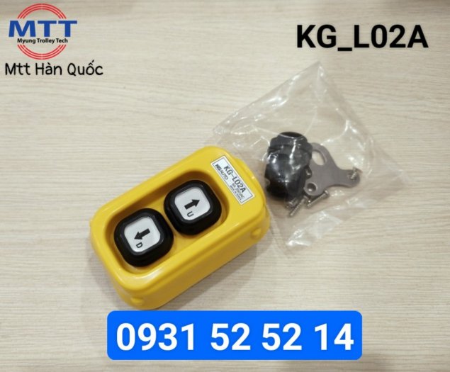 Nút bấm điều khiển 2 nút L02A  cho tời điện0
