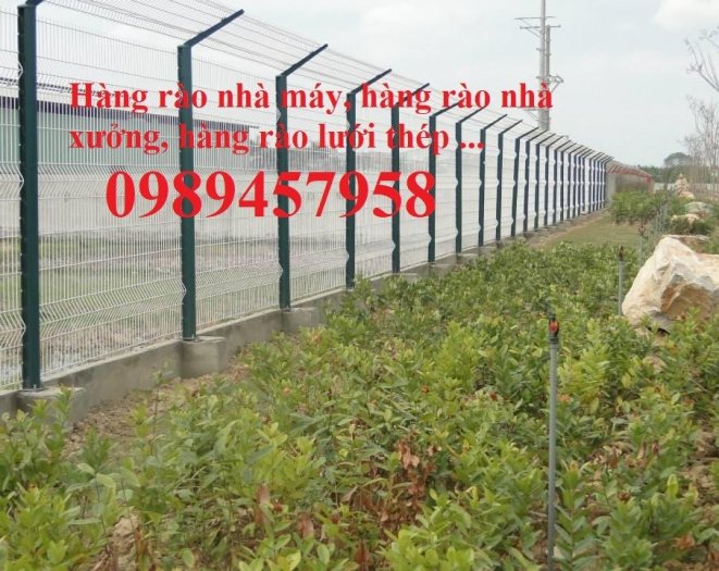 Hàng rào lưới thép phi 5 50x150, 50x200, hàng rào bảo vệ kho, hàng rào nhà xe1