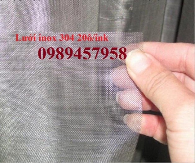 Lưới Inox đan ô 3x3, 5x5, 10x10, 12x12, 20x20, 30x30, 50x50 INOX 304, Inox 201, Inox 3162
