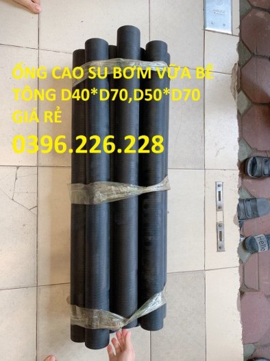 Cung cấp ống cao su phun vữa trát tường 40x70 dài 93cm chịu áp lực mài mòn1