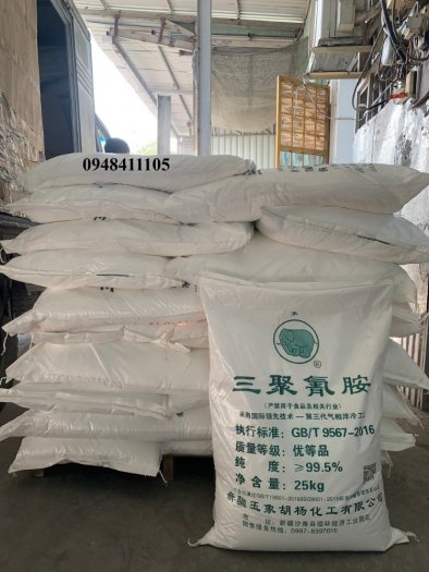 Melamine (C3H6N6), melamin con voi, nguyên liệu sản xuất phân bón, keo melamine,  - Sichuan /Trung Quốc (LH - 0948411105)0