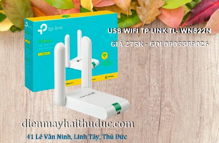 Router mini USB thu sóng WIFi TP-Link TL-WN822N tốc độ 300Mbps5