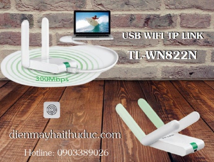 Router mini USB thu sóng WIFi TP-Link TL-WN822N tốc độ 300Mbps4