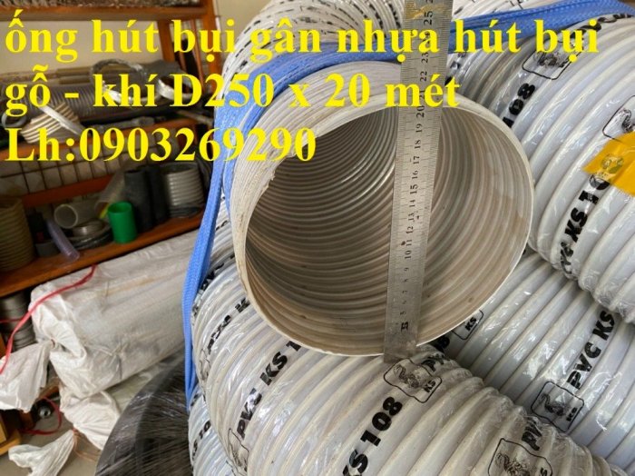 Ống hút bụi gân nhựa PVC Dn 100 -Dn110 - hút bụi gỗ , khí nhiệt- phân phối toàn quốc33