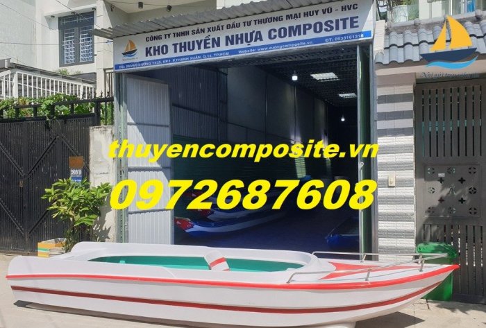 Vỏ cano composite, thuyền cano câu cá, du lịch, cano composite giá rẻ5