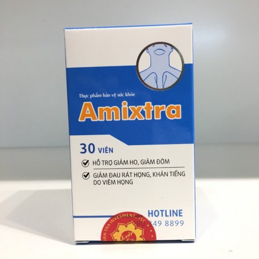 Amixtra giúp giảm viêm họng, đau rát họng0