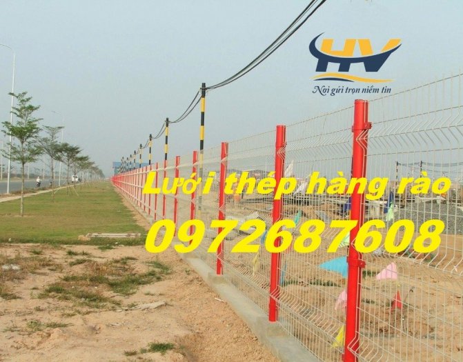 Lưới thép hàng rào mạ kẽm sơn tĩnh điện, hàng rào lưới thép mạ kẽm2