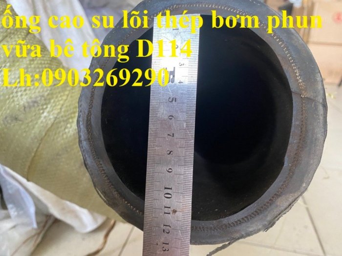 Ống cao su bố lõi thép D114 - 100 dẫn bê tống - hút cát - xi măng ( 6 x 7 x 8 mét /1 sợi)13