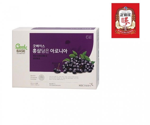 Giá Sốc Nước Hồng Sâm Goodbase Aronia bồi bổ cơ thể cải thiện sức khỏe chính hãng KGC Cheong Kwan Jang (50ml x 30 gói)0