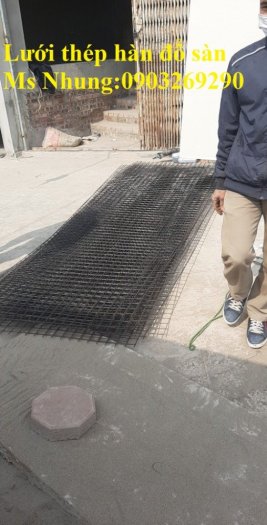 Sản xuất lưới thép hàn mà kẽm - lưới  đổ sàn bê tông Phi 4 - Phi 5 - Phi 6- Phi 8 - Phi 9- Phi 1031