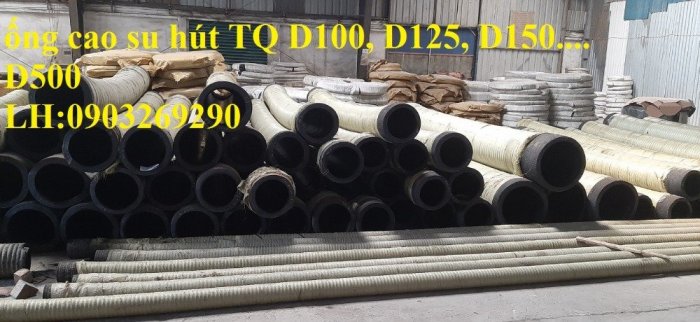 Ống cao su bố vải ống xả nước  - xả cát D100 - D110- D120 - D125-D150 -D168-D200-D220-( hàng việt Nam - Trung Quốc)4