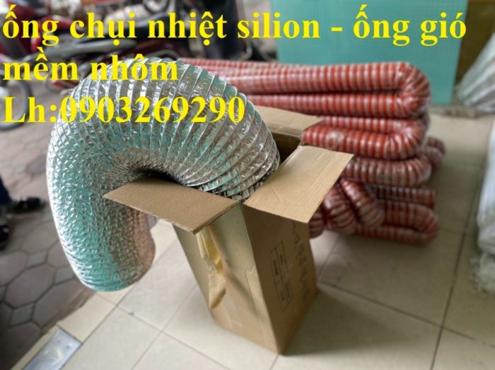 Ống gió mềm vải Hàn Quốc Tarpaulin, Fiber D75, D100, D125, D150, D175, D200, D250, D300... D450, D5005