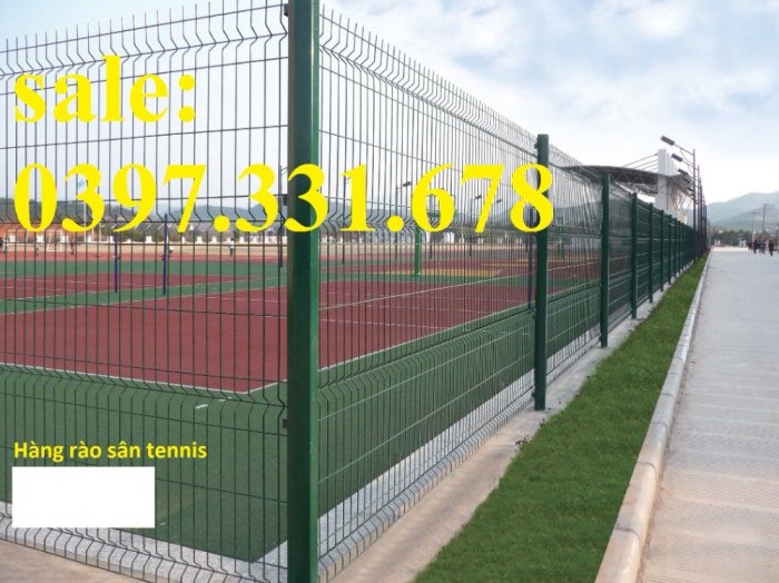 Hàng rào sân tennis, hàng rào B40 bọc nhựa mới 100%