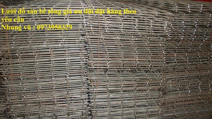 Lưới thép hàn mạ kẽm - thép đen phi 4 ( 50*50) lưới làm giàn lan , lưới hàng rào , lưới đổ sàn6