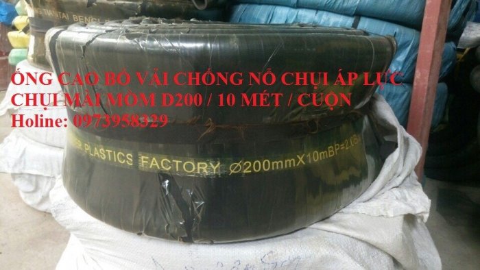 Ống cao su bố vải Công Doanh Hùng Mạnh Phi 300 - Phi 250 - Phi 200 -Phi 150 ( Trung Quốc)12