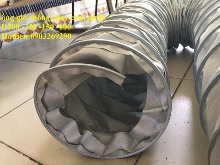 Ống gió mềm vải Hàn Quốc Tarpulin D200 - D150 - D250 -D300 . hút bụi - gió - nhiệt12