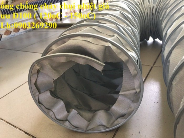 Ống gió mềm vải Hàn Quốc Tarpulin D200 - D150 - D250 -D300 . hút bụi - gió - nhiệt5