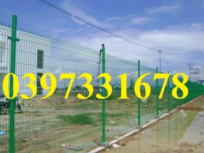 Hàng rào công nghiệp bọc nhựa PVC, Lưới thép hàn chập hàng rào bọc nhựa, lưới thép sơn tĩnh điện0