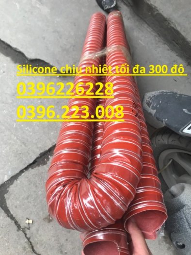 Địa chỉ cung cấp ống silicone chịu nhiệt dài 4m phi 115, phi125, phi 150 dùng cho lò sấy công nghiệp, ngành cơ khí5