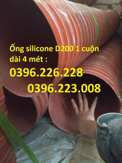 Địa chỉ cung cấp ống silicone chịu nhiệt dài 4m phi 115, phi125, phi 150 dùng cho lò sấy công nghiệp, ngành cơ khí1