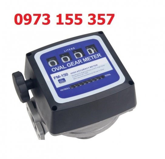 Đồng hồ đo dầu FM-150,lưu lượng kế FM150,đồng hồ cơ 4 số FM-150 đo dầu0