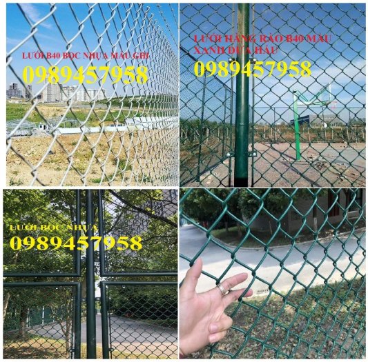 Lưới b40 bọc nhựa PVC 50x50, 60x60, 70x70, Lưới làm sân tennis, Lưới làm lồng nuôi cá3