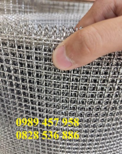 SUS304, SUS316 Lưới đan inox 1ly 10x10, Inox304 1,2ly ô 15x15, 20x204