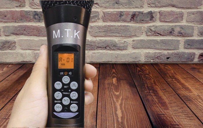 Micro không dây MTK 1A chỉnh được tất cả chức năng Karaoke trên thân Mic3