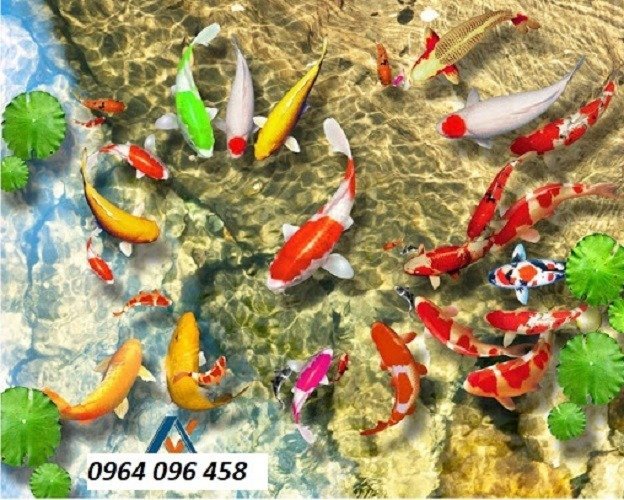 Tranh cá 3d - tranh gạch 3d cá cảnh - GSA2214
