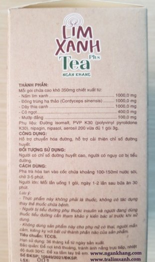 Trà Lim Xanh Tea Plus Ngân Khang hỗ trợ chuyển hóa đường, hỗ trợ cải thiện chỉ số đường huyết .1