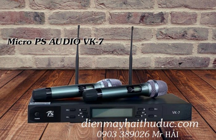 Micro không dây PS Audio VK-7 New Model âm thanh chuẩn - hát rất hay