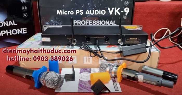 Micro PS Audio VK-9 dành cho sân khấu nhỏ, làm sự kiện hay Karaoke kinh doanh2