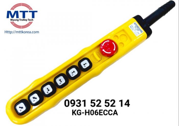 Bộ bấm điều khiển cầu trục H06ECCA loại 6 nút ( 4 nút 2 tốc độ)6
