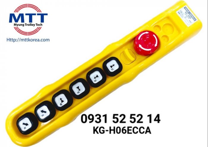 Bộ bấm điều khiển cầu trục H06ECCA loại 6 nút ( 4 nút 2 tốc độ)4