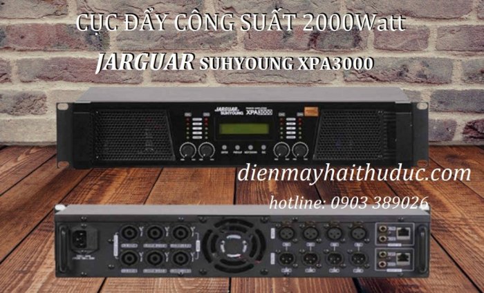 Cục đẩy phát 4 kênh công suất 2000W Jarguar Suhyoung XPA 30005