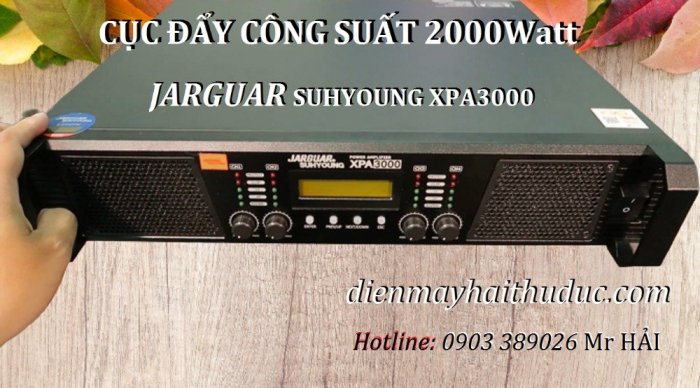 Cục đẩy phát 4 kênh công suất 2000W Jarguar Suhyoung XPA 30004