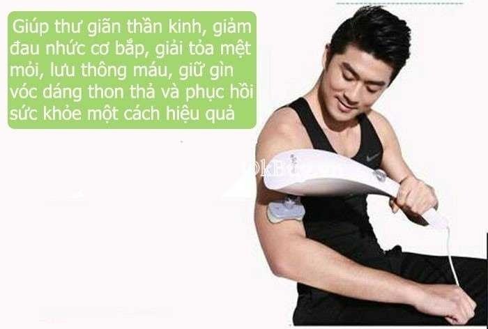 Máy massage rung cầm tay 11 đầu hồng ngoại Ayosun Hàn Quốc giúp giảm đau toàn thân tại nhà1