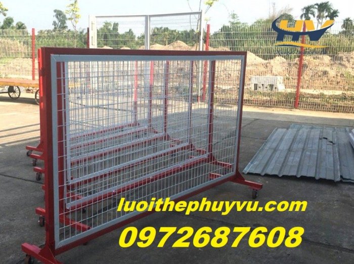 Sản xuất hàng rào an ninh, rào chắn di động, hàng rào xếp giá rẻ tại Bình Phước3