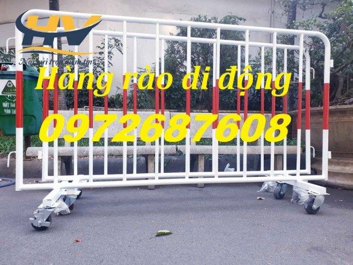 Sản xuất hàng rào an ninh, rào chắn di động, hàng rào xếp giá rẻ tại Bình Phước2